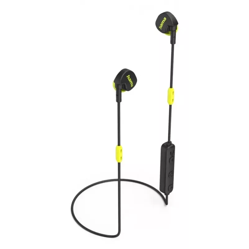 Hama Freedom Athletics II Headset Wireless Ear-hook, In-ear Calls/Music Bluetooth Black, Yellow