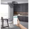 Techly Motorized Swivel Ceiling TV Mount Smart Home Integration for TVs from 32-70 inch