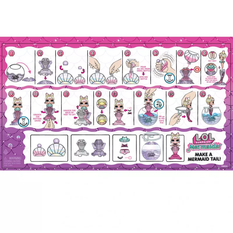 L.O.L. Surprise Mermaids Tots - Make Your Own Color Change Tails