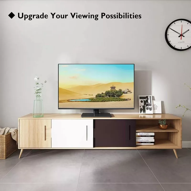 Techly ICA-LCD 323S monitor mount / stand 109.2 cm (43 inch) Desk Black