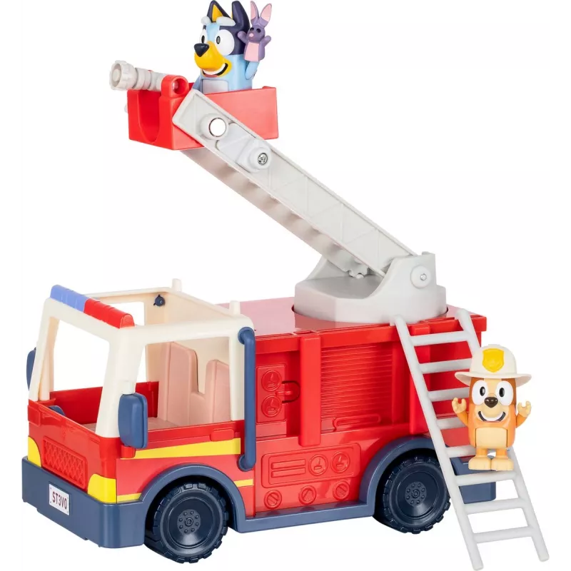 Moose Toys Bluey Fire Truck, Fire truck, 3 yr(s), Plastic, Multicolour, Red