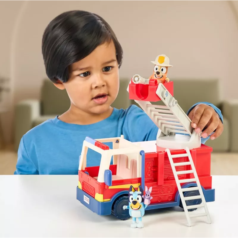 Moose Toys Bluey Fire Truck, Fire truck, 3 yr(s), Plastic, Multicolour, Red