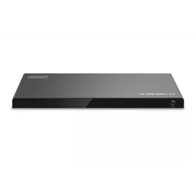 DIGITUS 1x8 HDMI Splitter. 4K/60Hz HDCP 2.3. EDID Control