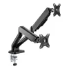 Techly ICA-LCD 462B Desk Monitor Arm, Gas Spring, 17-32 inch (43.2-81.3 cm), 9 kg, VESA 75x75/100x100, Black