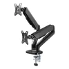 Techly ICA-LCD 462B Desk Monitor Arm, Gas Spring, 17-32 inch (43.2-81.3 cm), 9 kg, VESA 75x75/100x100, Black