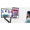 Techly ICA-LCD 462B Desk Monitor Arm, Gas Spring, 17-32 inch (43.2-81.3 cm), 9 kg, VESA 75x75/100x100, Black