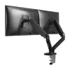 Techly ICA-LCD 462B Desk Monitor Arm, Gas Spring, 17-32 inch (43.2-81.3 cm), 9 kg, VESA 75x75/100x100, Black
