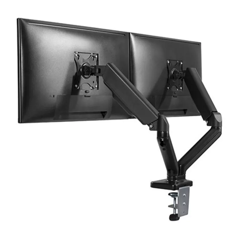 Techly ICA-LCD 462B Desk Monitor Arm, Gas Spring, 17-32 inch (43.2-81.3 cm), 9 kg, VESA 75x75/100x100, Black