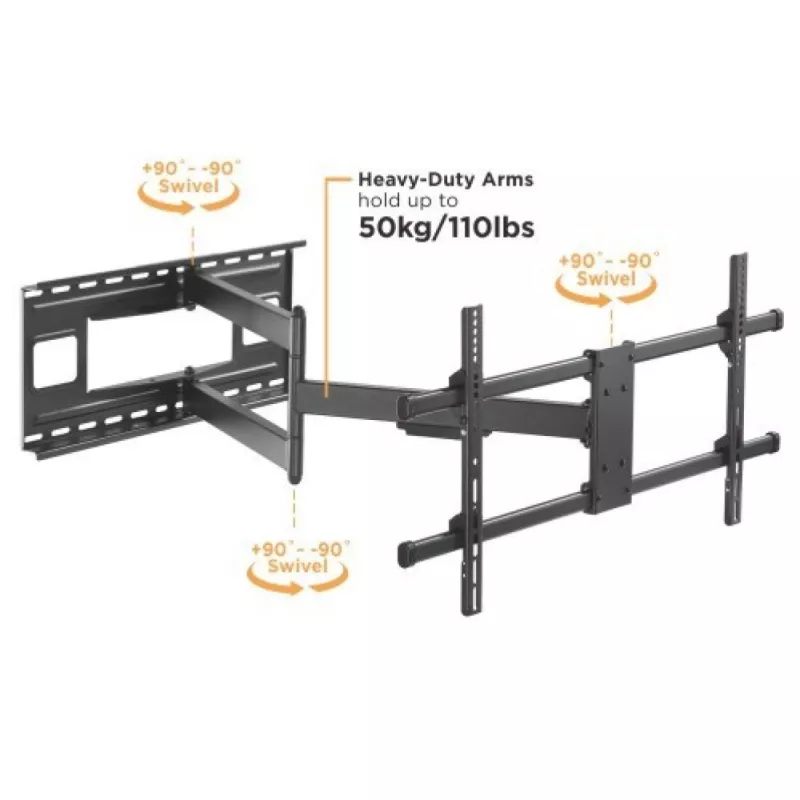 Techly ICA-PLB 490 TV mount/stand 2.03 m (80 inch) Black