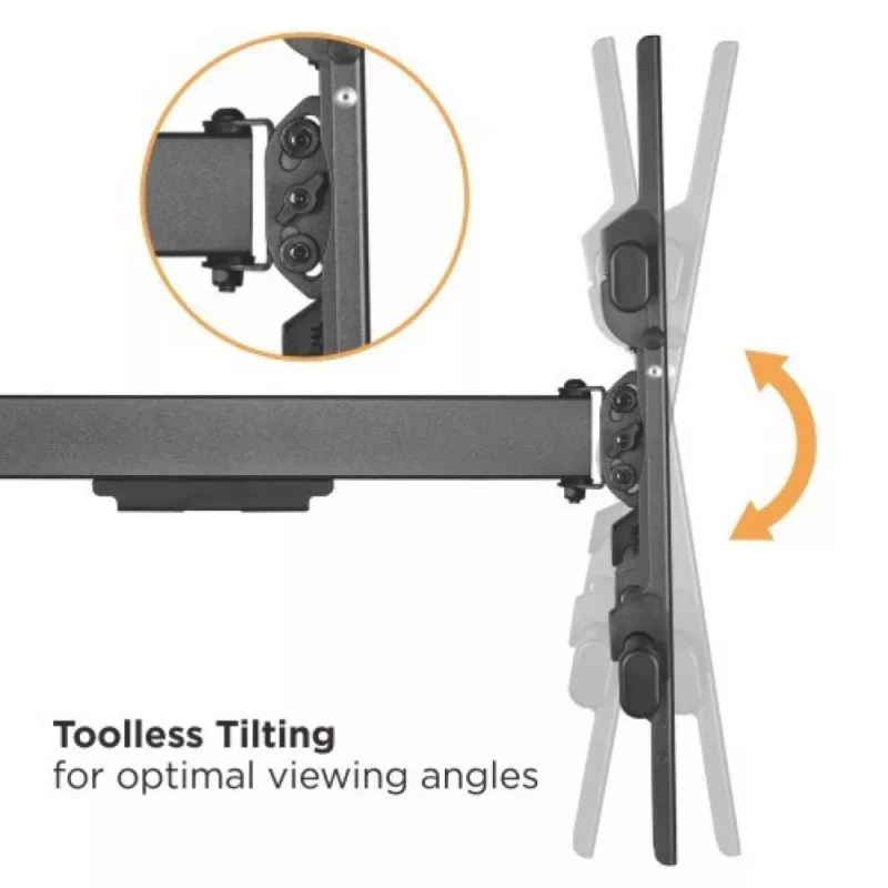 Techly ICA-PLB 490 TV mount/stand 2.03 m (80 inch) Black