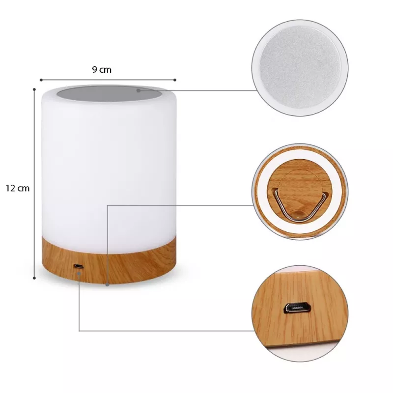 Table Lamp Techly I-LED TOUCH 1.6 W White LED Touch Control