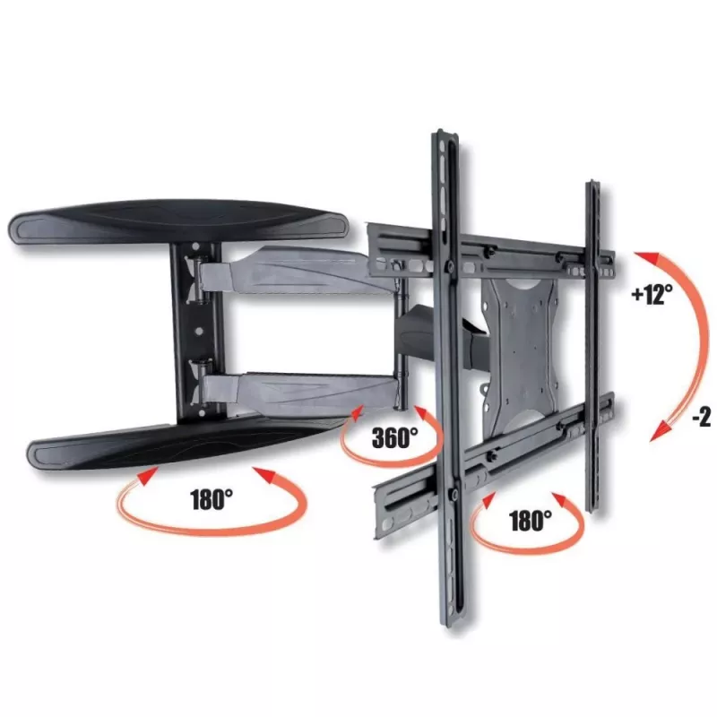 Techly 40-65 Ultra Slim Full Motion LCD TV Wall Mount Bracket Black” ICA-PLB 171L