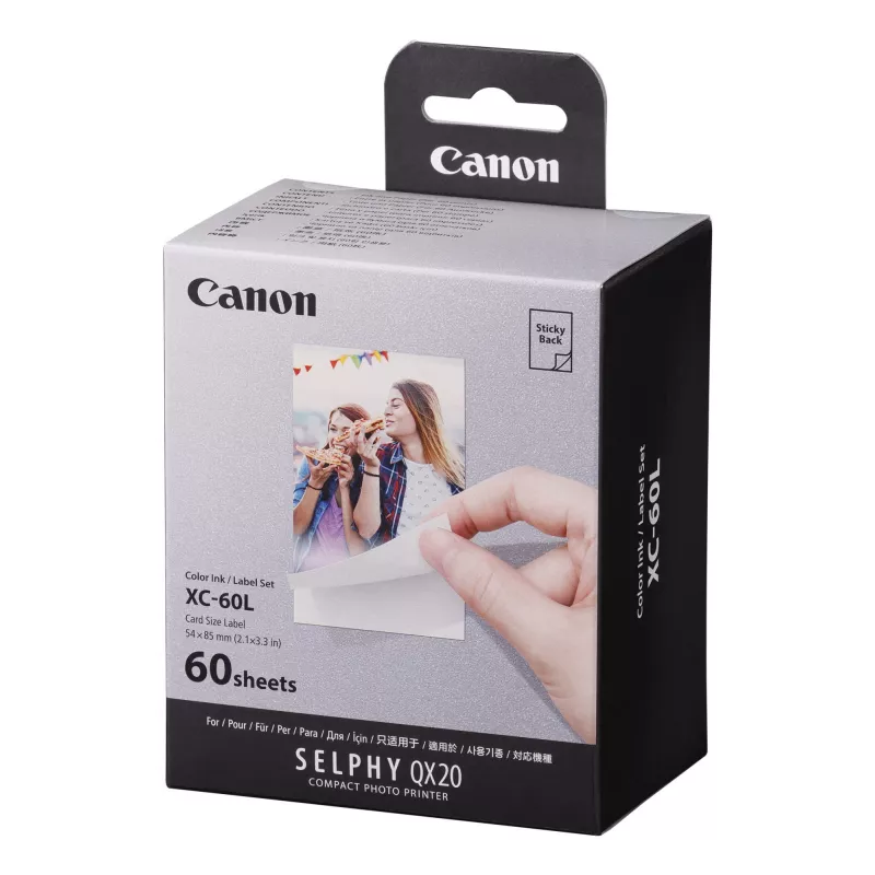 Canon XC-60L, Dye-sublimation, 5.4x8.5 cm, 60 pc(s)