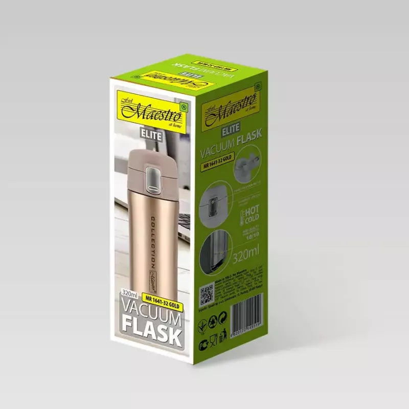 Vacuum Flask Feel-Maestro MR-1641 0.32L Gold Stainless Steel