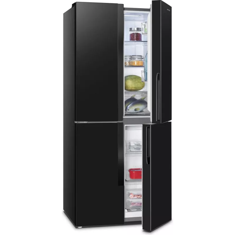 Gorenje G600 NRM818EMB side-by-side refrigerator Freestanding 427 L Black