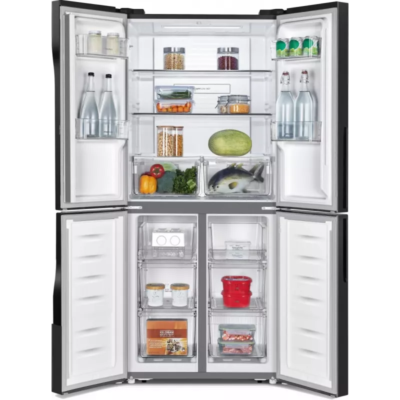 Gorenje G600 NRM818EMB side-by-side refrigerator Freestanding 427 L Black