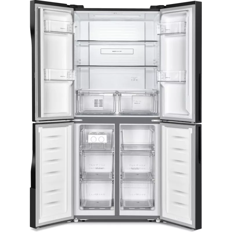 Gorenje G600 NRM818EMB side-by-side refrigerator Freestanding 427 L Black