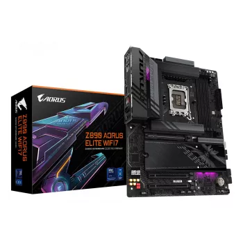 Motherboard GIGABYTE Z890 AORUS ELITE WIFI7, Intel Z890 chipset, LGA 1851, ATX, DDR5, 4x DIMM, 4x M.2, Wi‑Fi 7, 2.5Gb LAN