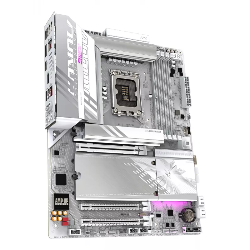 GIGABYTE Z890 AORUS ELITE WIFI7 ICE Motherboard - Supports Intel Core Ultra (Series 2) CPUs, 16+1+2 phases VRM, up to 8800MHz DDR5 (OC), 1xPCIe 5.0 + 3xPCIe 4.0, Wi-Fi 7, 2.5GbE LAN, Thunderbolt 4