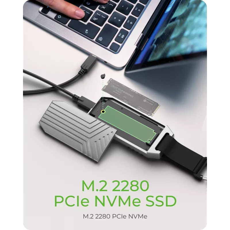 ICY BOX IB-1919M-C42 SSD enclosure Silver M.2