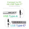 ICY BOX IB-180MS-C31 USB 3.2 Gen 2 (3.1 Gen 1) Type-C Black