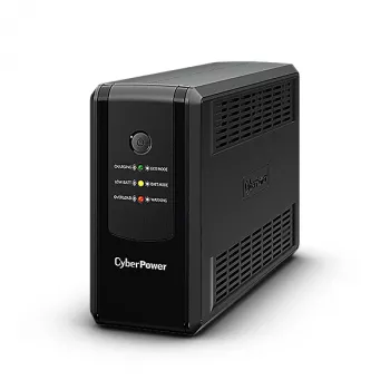 Uninterruptible Power Supply CYBERPOWER UT650EG, Line-Interactive UPS, 0.65 kVA (360 W), 3x Type E outlets, AVR, Sine waveform
