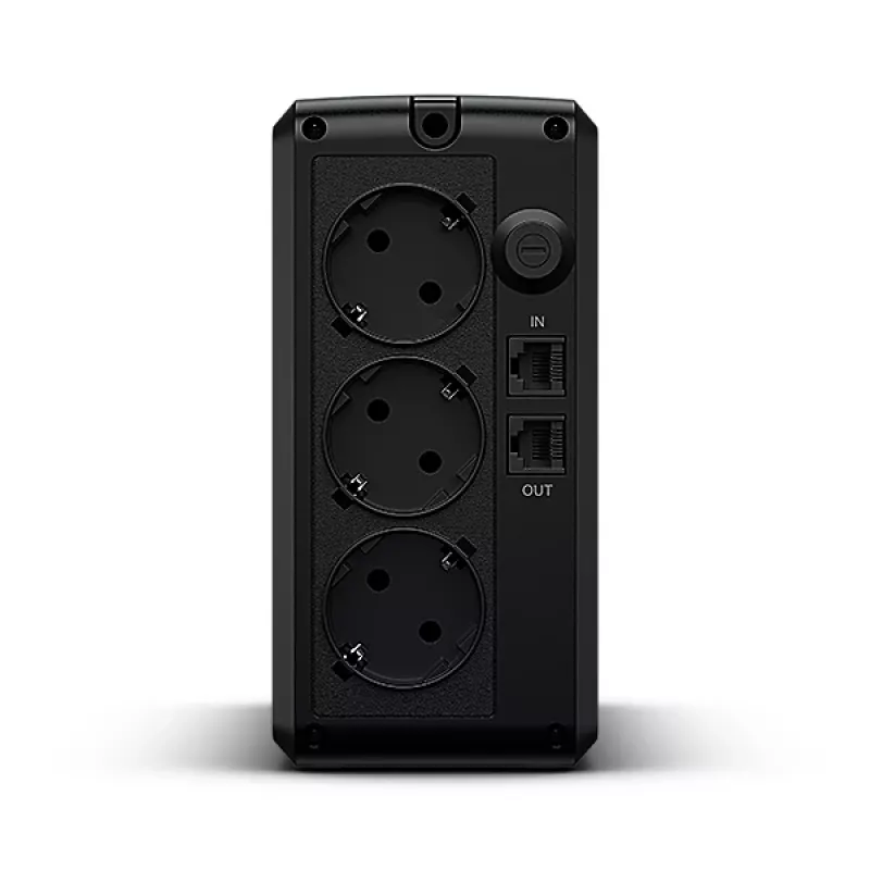Uninterruptible Power Supply CYBERPOWER UT650EG, Line-Interactive UPS, 0.65 kVA (360 W), 3x Type E outlets, AVR, Sine waveform