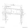 Neomounts WL30-750BL16 Heavy duty wall mount 42-86 inch - fixed - lockable - fast installation - TÜV
