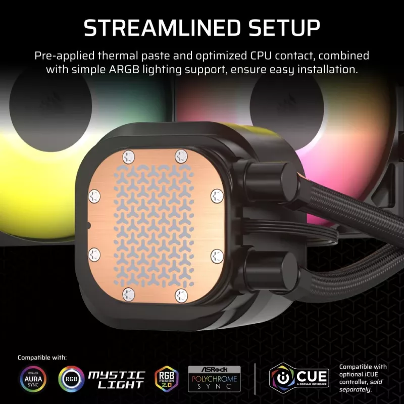 CORSAIR CPU Cooler - Nautilus 360 Rs ArGB Liquid Cooler