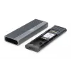 DIGITUS USB hard disk enclosure - NVMe + SATA 10Gbps (NVMe) 6 Gbps (SATA) USB3.1 Gen2 aluminium toolfree