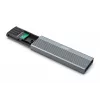 DIGITUS USB hard disk enclosure - NVMe + SATA 10Gbps (NVMe) 6 Gbps (SATA) USB3.1 Gen2 aluminium toolfree