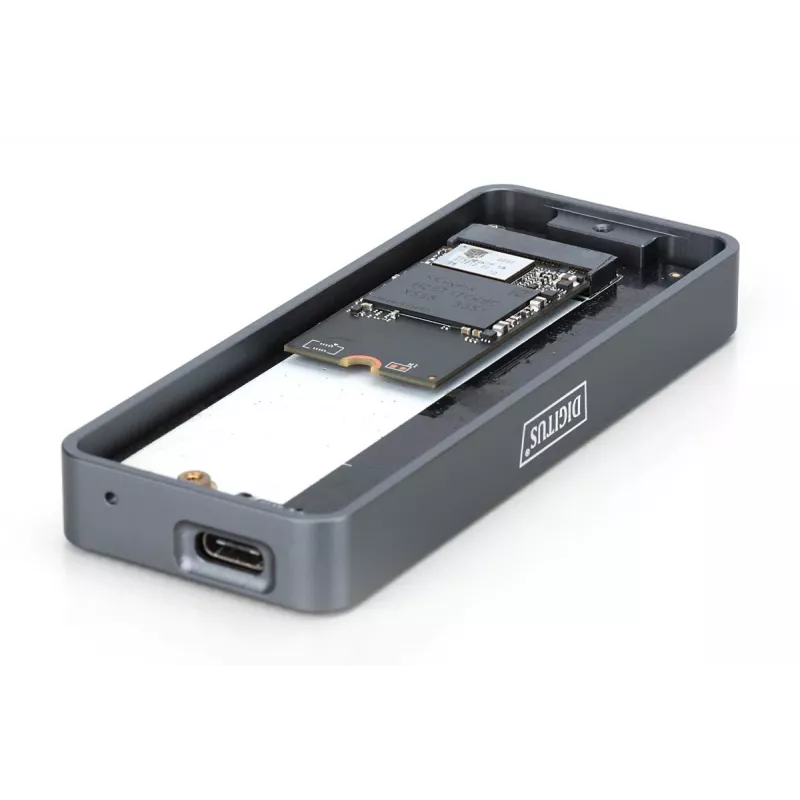 DIGITUS USB hard drive enclosure - NVMe 20GbpsUSB3.2 Gen 2x2 aluminum tooling