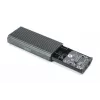 Digitus USB M.2 hard disk enclosure SSD external NVMe 40Gbps USB 4.0 aluminum toolfree DA-71158