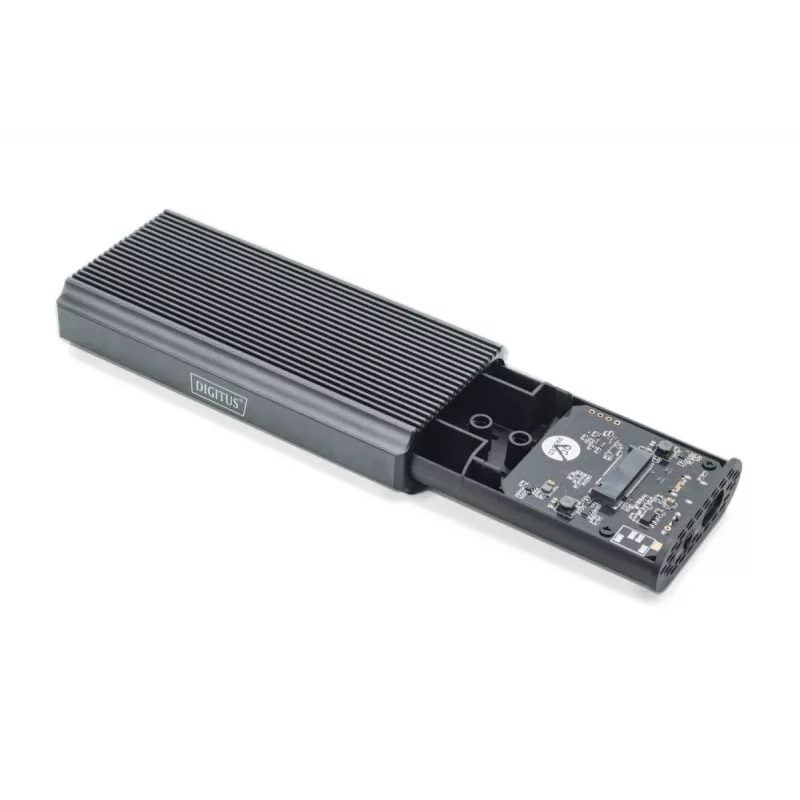 Digitus USB M.2 hard disk enclosure SSD external NVMe 40Gbps USB 4.0 aluminum toolfree DA-71158