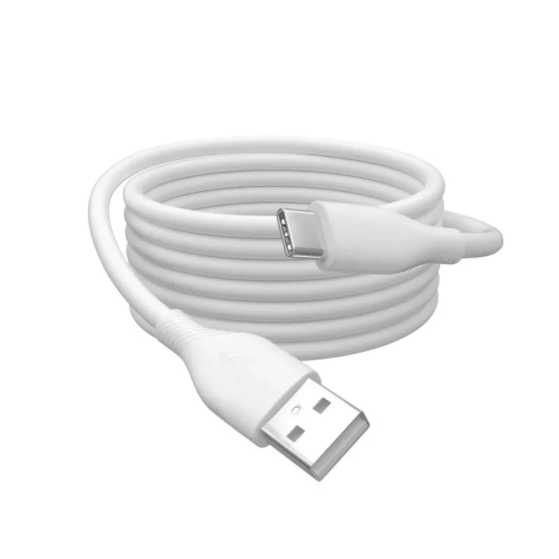 DIGITUS USB-C Silicone charging cable USB-A - USB-C USB 2.0 60W - 1m White