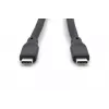 DIGITUS USB Silicone connection cable USB-C - USB-C USB 3.2 Gen1 5G 4K 100W - 2m black