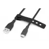 DIGITUS USB-C Silicone charging cable USB-A - USB-C USB 2.0 60W - 2m black