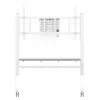 Neomounts MOVE Go XL FL50-575WH1 TV Trolley, 65-110 inch, max 125 kg, VESA 100x100-1100x600, Height Adjustable 129-139 cm, Lockable, Fast Install, TÜV Certified, White