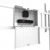 Neomounts MOVE Go XL FL50-575WH1 TV Trolley, 65-110 inch, max 125 kg, VESA 100x100-1100x600, Height Adjustable 129-139 cm, Lockable, Fast Install, TÜV Certified, White