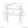 Neomounts WL35-750BL14 Heavy duty wall mount 42-75 inch - tilt - lockable - fast installation - TÜV