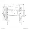Neomounts WL35-750BL16 Heavy duty wall mount 42-86 inch - tilt - lockable - fast installation - TÜV