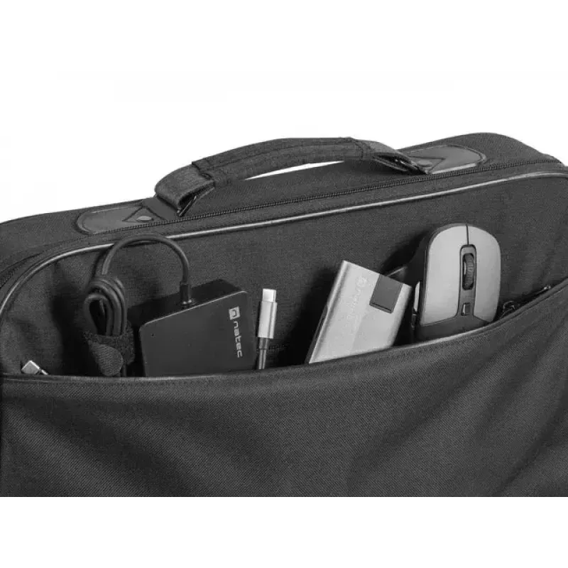 Messenger case NATEC Impala 2 for 35.8 cm (14.1 inch) laptops, polyester, 355×45×275 mm