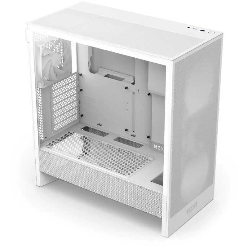 NZXT CPU Chassis H7 Flow 2024 Mid Tower Airflow ATX White