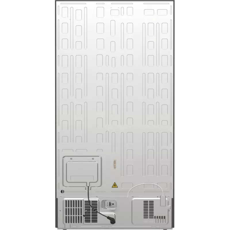 Gorenje Side by side NRR9185ESXL BK065B, Freestanding, American door, Grey, LED, Steel, Glass