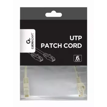 Patch cord GEMBIRD PP6U-CU-0.25M RJ45 Cat.6 0.25m grey