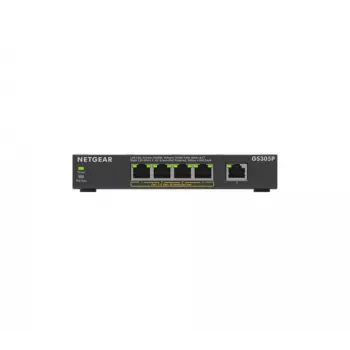 NETGEAR GS305Pv3 Unmanaged Gigabit Ethernet (10/100/1000) Power over Ethernet (PoE) Black
