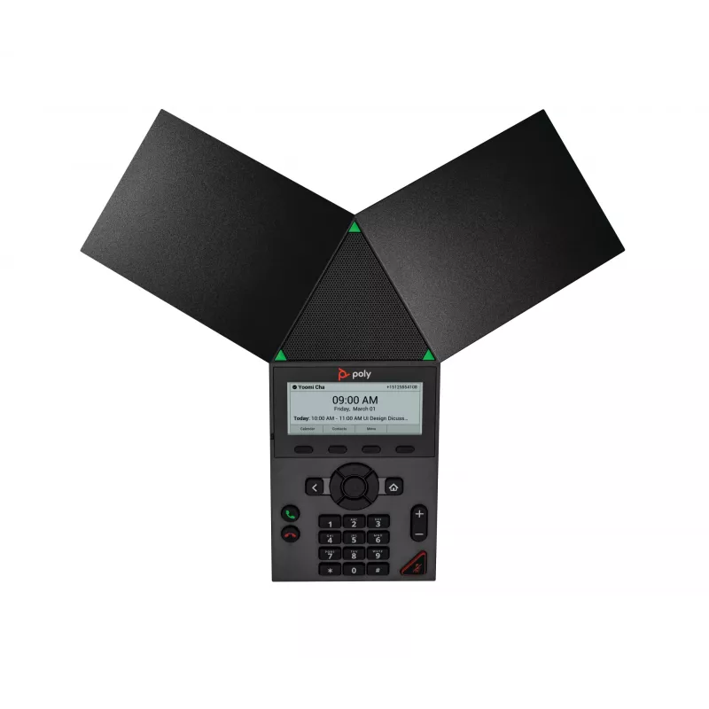 HP Poly Trio 8300 IP Conference Phone and PoE-enabled, Black, WPA2-Enterprise, EAP-TLS, HTTPS, ENERGY STAR, 0 - 40 °C, -20 - 70 °C, 5 - 95%