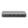 DIGITUS USB-C docking station, 11-port - 2x HDMI / DP / 2x USB-A 3.2 Gen 2 / USB-C 3.2 Gen 2 / GbE / SD / MicroSD / DC-Jack - 150 watts max / 3.5mm