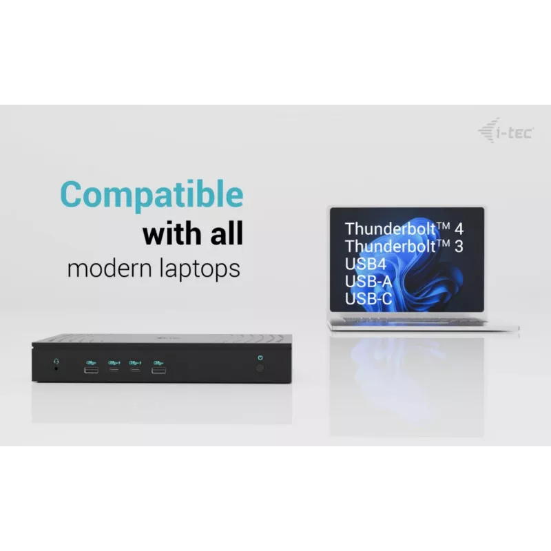 i-tec Universal 5x 4K/60Hz Display Docking Station + Power Delivery 100W