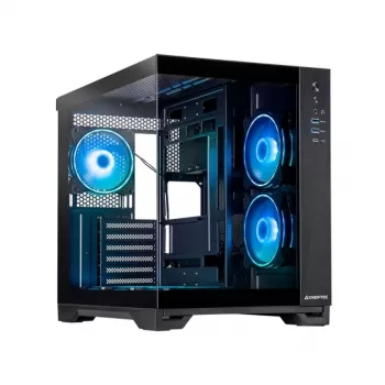 Chieftec Visio GM-30B-TG-OP Black Tempered Glass x 2 Cube Black